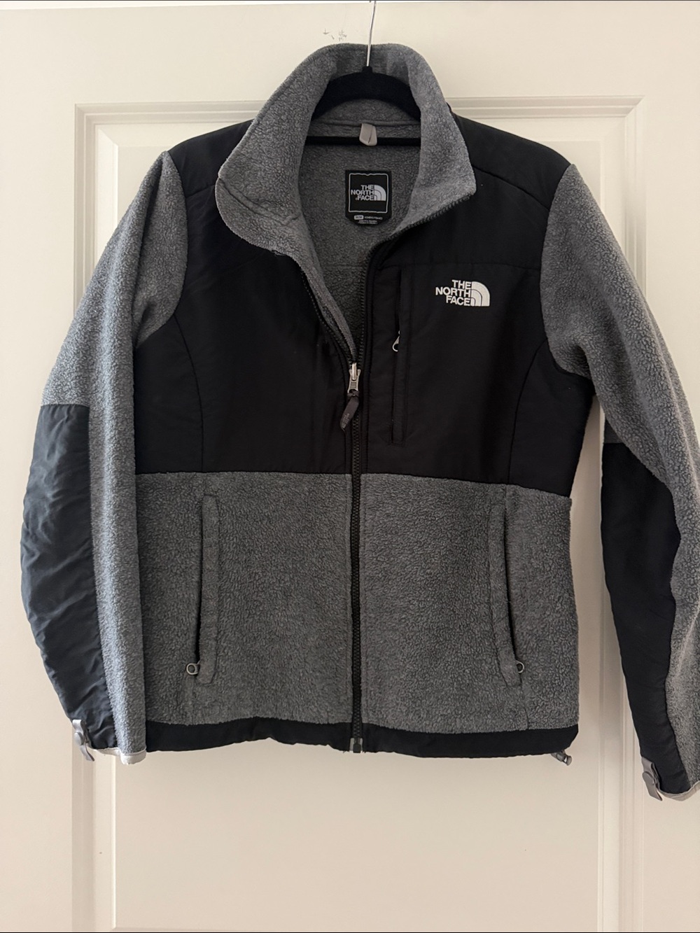 The North Face Women’s Denali Gray and Black Performance Fleece Jacket